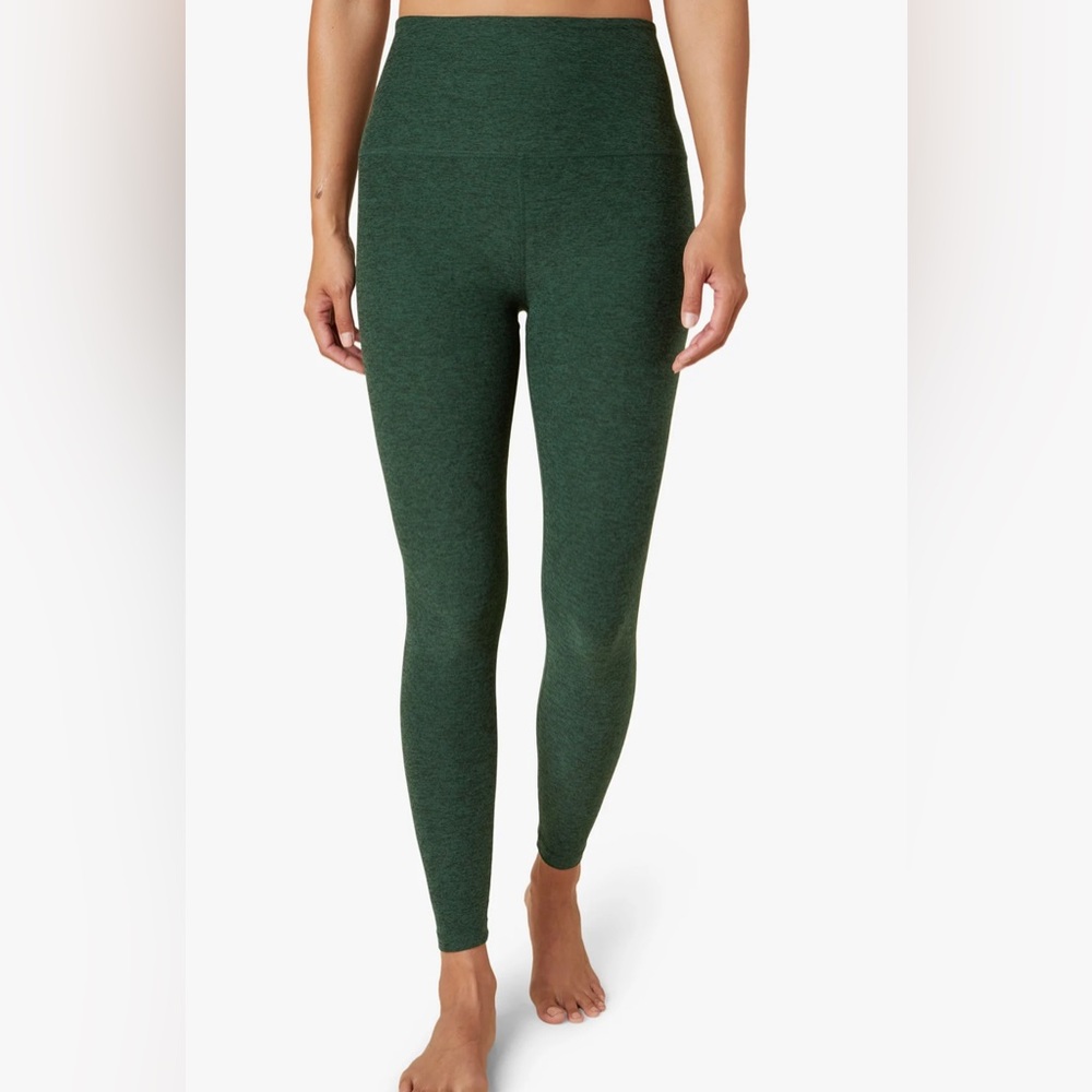Beyond Yoga Spacedye Caught In The Midi High Waisted Legging Vetiver Green Pine
